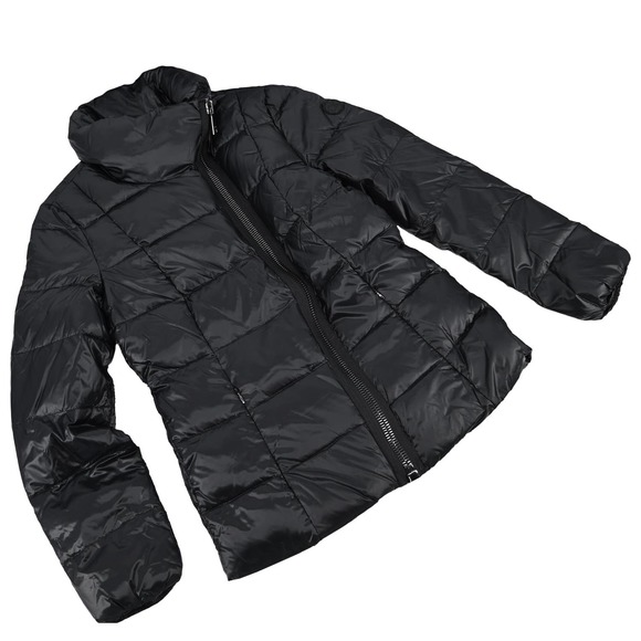 CALVIN KLEIN Women's Asymmetric Zip Front Down Coat Jacket size: S - Picture 2 of 9